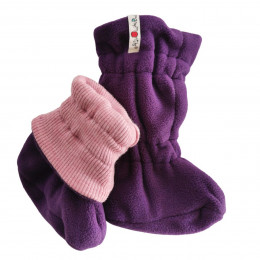 ManyMonths Natural Woollies Adjustable Winter Booties platinium grey