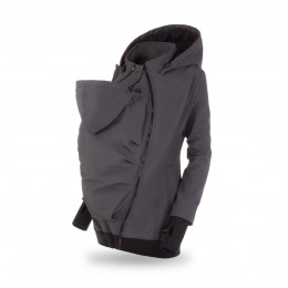 Fun2BeMum EVEREST Veste de Grossesse et de Portage en Softshell 6 en 1 Graphite