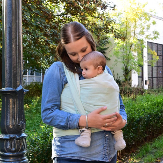 Yaro Newborn Mint - Ring Sling Tissé