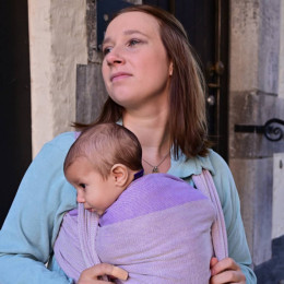 Yaro Newborn Purple - Ring Sling Tissé
