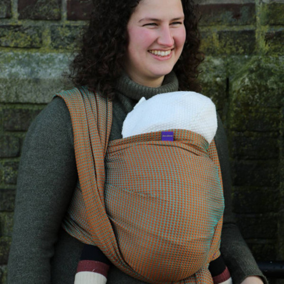 Yaro Waffles Bronze Turkis - Ring Sling Tissé