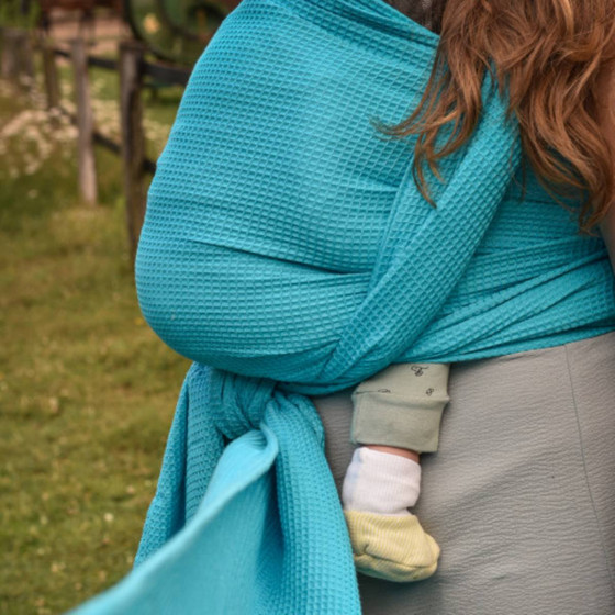 Yaro Waffles Turkis - Ring Sling Tissé