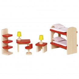 Furniture for flexible puppets, childrens room by Goki