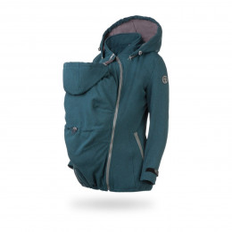 Fun2BeMum Babywearing Softshell Jacket ENIGMA - Petrol Melange