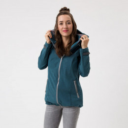 Fun2BeMum Babywearing Softshell Jacket ENIGMA - Petrol Melange