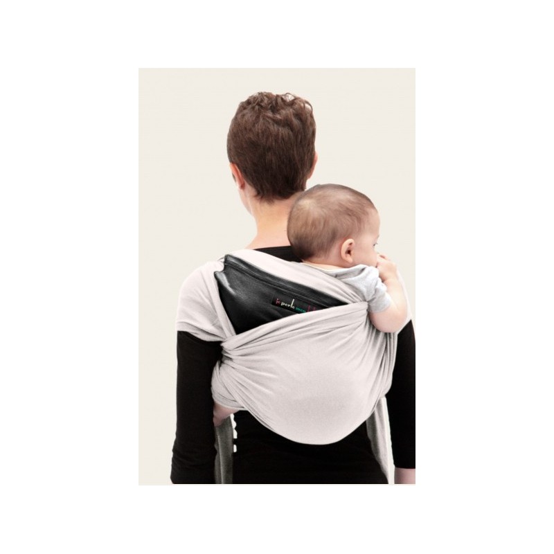 The Original Jpmbb Baby Wrap Ecru Pocket Black