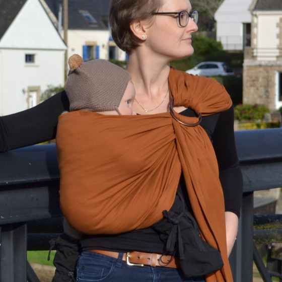 Naturioù Simply Sling Caramel - écharpe de portage sans nœud