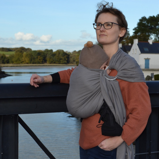 Naturiou Simply Sling Grey - Ring Sling