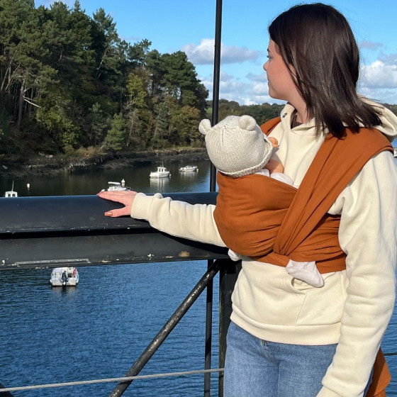 Naturiou Simply Wrap  Carmel - Woven Wrap Broken Twill