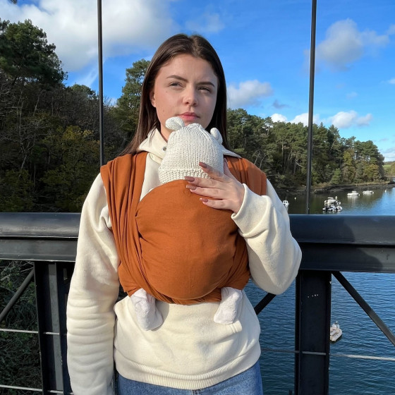 Naturiou Simply Wrap  Carmel - Woven Wrap Broken Twill