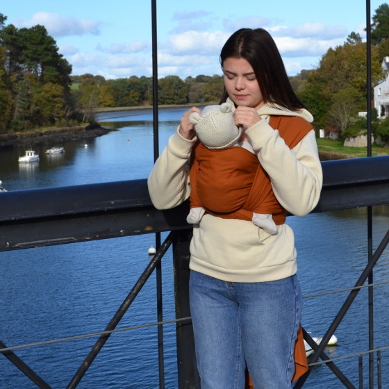 Naturiou Simply Wrap Caramel - Écharpe de portage tissée