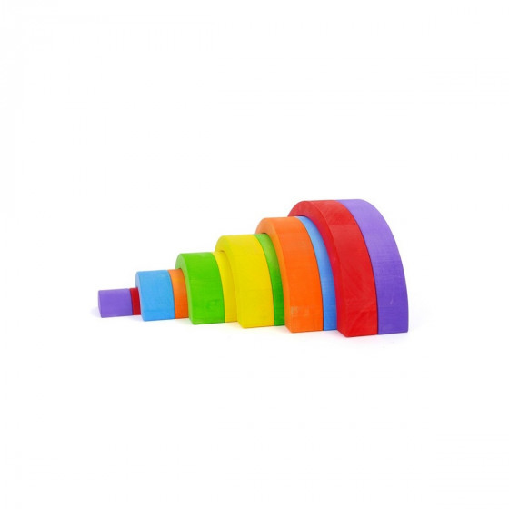 Arc-en-ciel en Bois RainBOWBOW Bajo Petit Modèle - Jeu de construction | Naturiou
