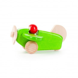 Bajo Small Plan with Pilot Wooden toy - Green