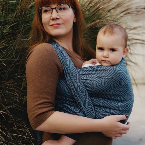 Little Frog Baby wrap - Cloudy Cube