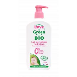 Lait de toilette Love and Green moisturizing hypoallergenic 0% 500 ml
