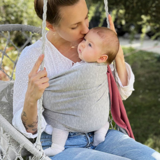 Love Radius (JPMBB) PESN Heather gray/Pink baby carrier Sling