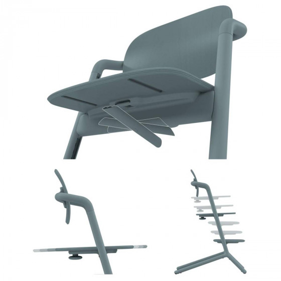 Cybex Lemo 3-en-1 Chaise haute évolutive Stone Blue