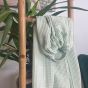 Naturioù Ring Sling Gaufré Vert  - écharpe de portage sans nœud