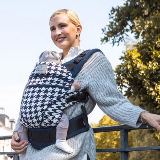 Manduca XT Bellybutton PepitaNavy - Porte-bébé évolutif