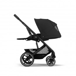 Dossier inclinable à plat de la Cybex Balios S Lux 2 Moon Black Chassis Noir - Poussette tout-terrain combinée