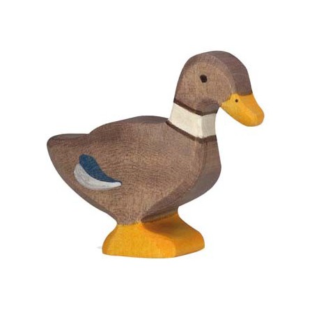 Canard en bois nageant Holztiger