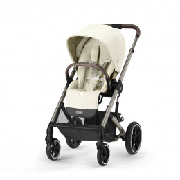 Cybex Balios S Lux 2 Seashell Beige Chassis Taupe - Poussette tout-terrain combinée