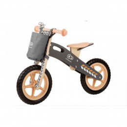 Kinderkraft Runner - Draisienne en bois avec casque - Nature