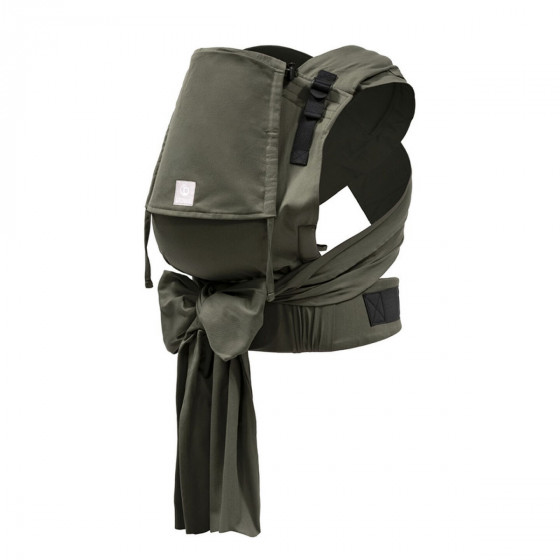 Stokke Limas Carrier Plus Olive Green physiological baby carrier in organic cotton