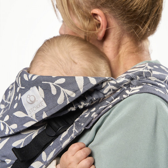 Stokke Limas Carrier Plus Ardoise Florale - Porte bébé Mei-Tai Hybride