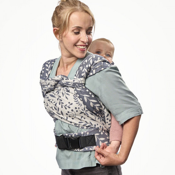 Stokke Limas Carrier Plus Ardoise Florale - Porte bébé Mei-Tai Hybride