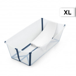 Stokke Flexi Bath - babies and children tub - Bundle X-Large - Transparent Blue