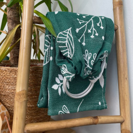 Naturiou Ring Sling Botanie Émeraude - écharpe de portage sans nœud