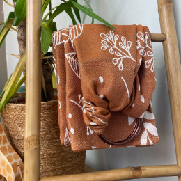 Naturiou Ring Sling Botanie Caramel - écharpe de portage sans nœud