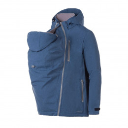 Fun2BeMum ELBRUS Babywearing softshell jacket for Dad - indigo melange