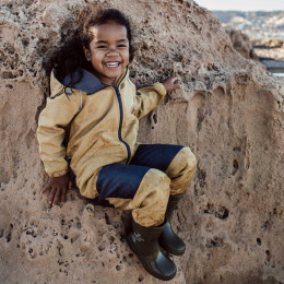 Fun2bemum LEO - Softshell Overall - Mustard Melange