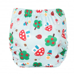 Totsbots Couche Lavable TE1 Easyfit Star Mushroom Town