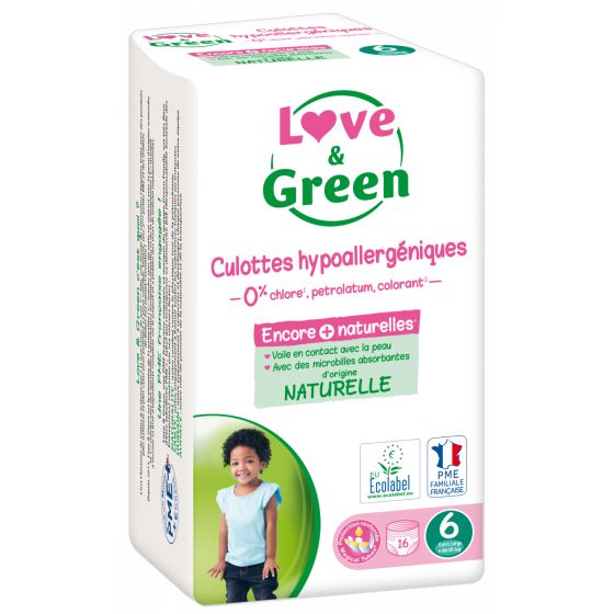 Love and Green Culottes d'apprentissage taille 6 (+ 16 kg) x16