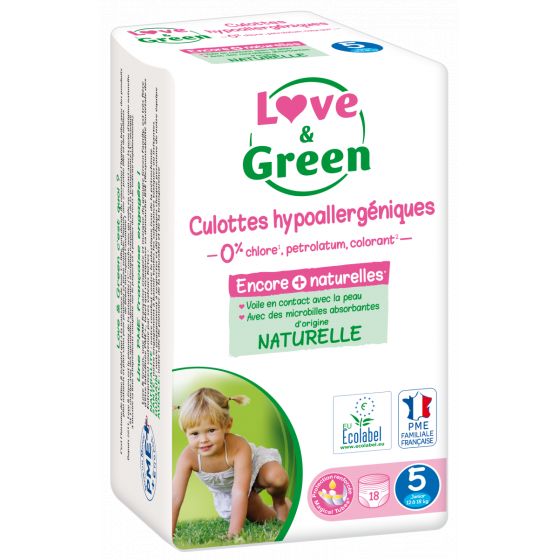 Love and Green Culottes d'apprentissage taille 5 (12 à 18 kg) x18