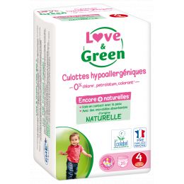 Love and Green Culottes d'apprentissage taille 4 (8 à 15 kg) x20