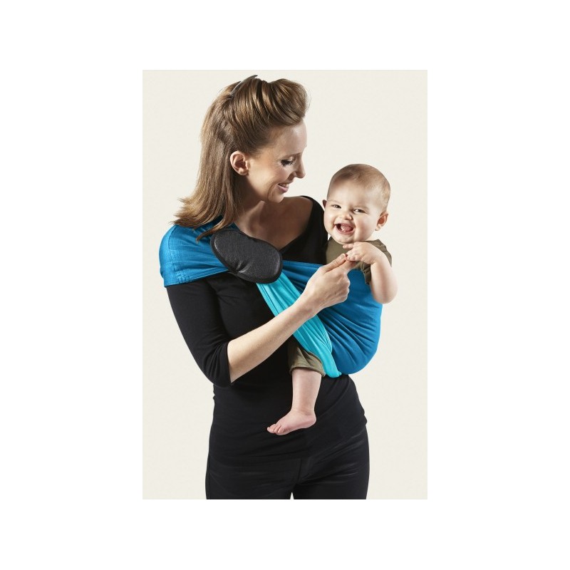 Echarpe Je Porte Mon Bébé Jpmbb Gris clair Poche turquoise