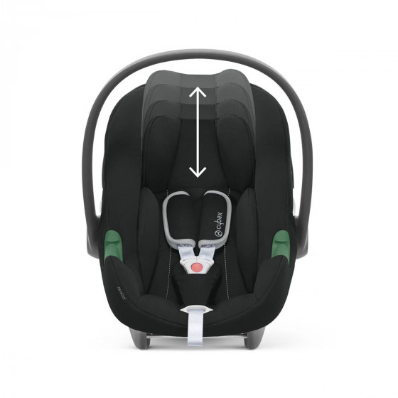 Têtière ajustable du Cybex Aton B2 i-Size Volcano Black - Siège-auto naissance Gr 0+