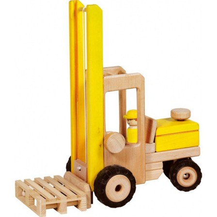 Forklift yellow by Goki