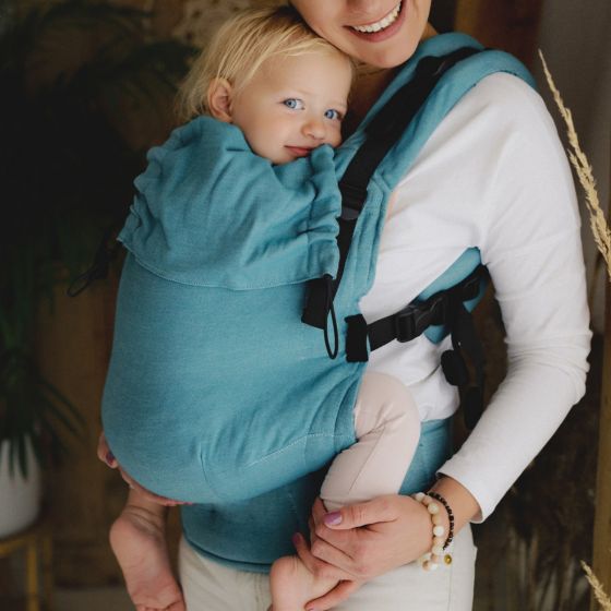 Little Frog Prime V2 BIO Breeze - porte-bébé nouveau-né en coton BIO