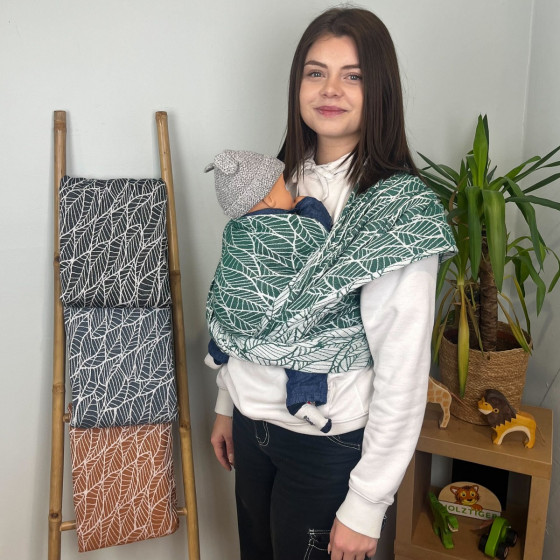 Naturiou Emerald Leaves - Baby wrap