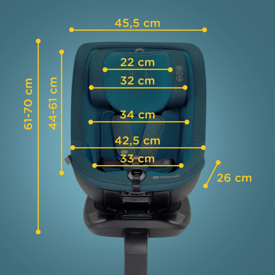 Kinderkraft I-GUARD Siège Auto Pivotant 360 I-size ISOFIX