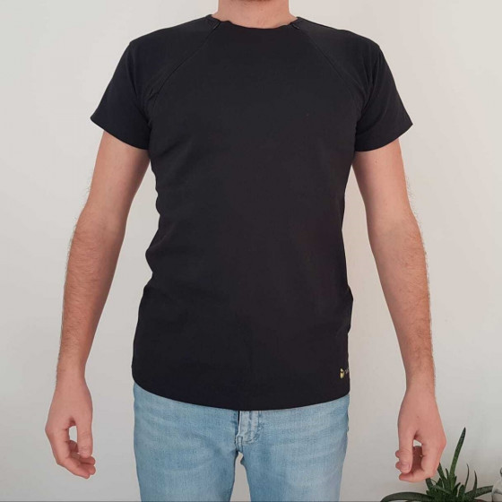 Naturioù T-shirt skin to skin for men with zipper