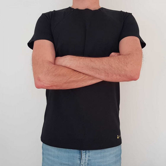 Naturioù T-shirt skin to skin for men with zipper