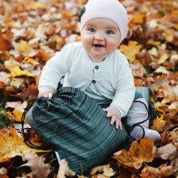 Little Frog drawstring bag Hematit