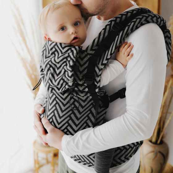 Little Frog Prime V2 Linen Miles - porte-bébé nouveau-né avec du Lin