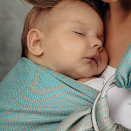 Lennylamb Ring Sling Little Herringbone Baby Mint